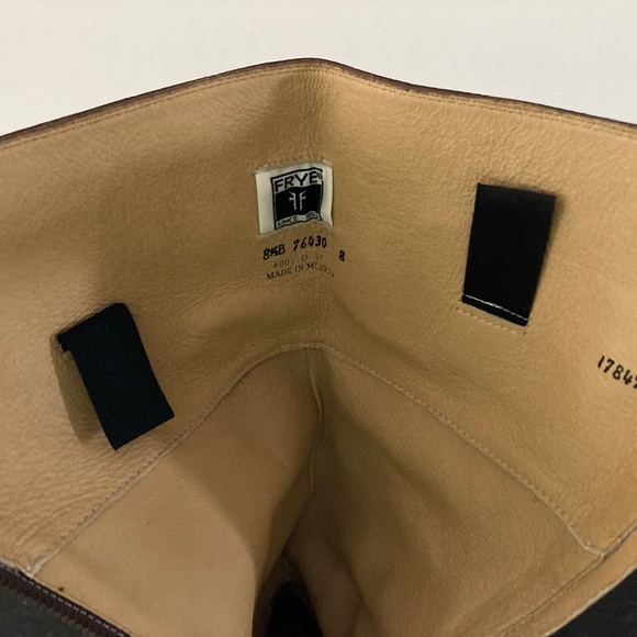 Frye Melissa Brown Leather Back Zip Riding Boots 76430/Size 8 1/2 B/WORN TWICE! - Picture 8 of 10